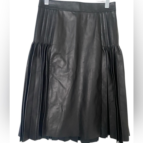 Givenchy Black A-Line Pleated Skirt- size 36 - Picture 8 of 12